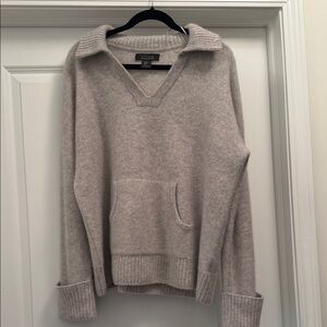 Tahari Light Gray V-Neck Women's Sweater